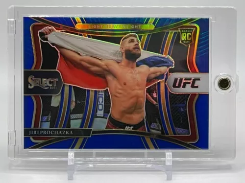 2021 Panini UFC Select JIRI PROCHAZA Premier Level Blue Prizm ROOKIE #35/49 - RC