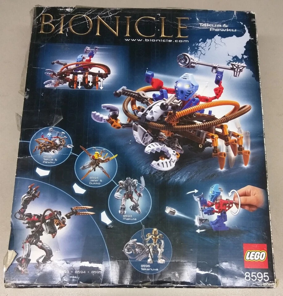 LEGO Bionicle 8595 Takua & Pewku NOVO! Máscara Matoran Crab Pakari - Imagem 4 de 4