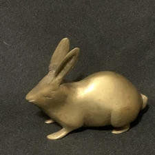 Brass Jack Rabbit Long Ears 3” Long See Photos 
