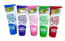 Crayola Bathtub Finger Paint Soap Kids 3oz: 5 Tubes Red Blue Green Purple Pink