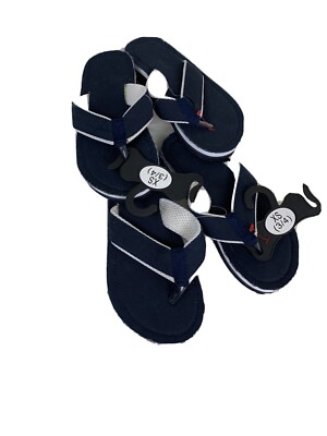 BRAND NEW BOYS Foam denim song flip-flops size3/4 Set Of 2 New Flipflops