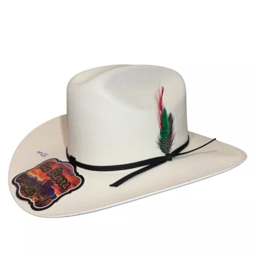 Western Self Comforming CowboyHat/Sombrero 100XEstilo Fanstasma Con Plumita 71/4