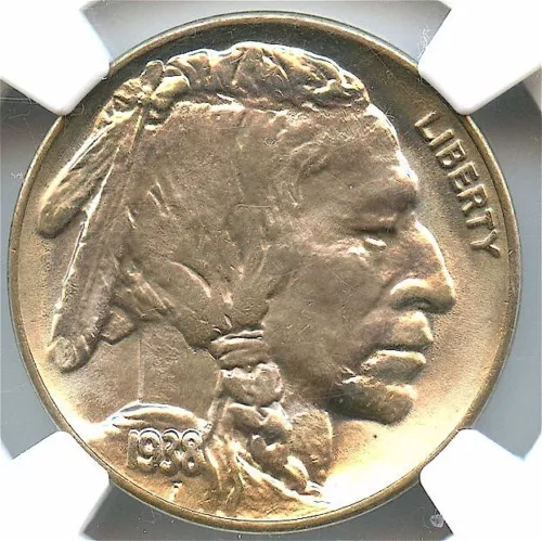 1938-D/D Buffalo Nickel NGC MS-68, Great Flashy Color, Awesome Cartwheel Luster!