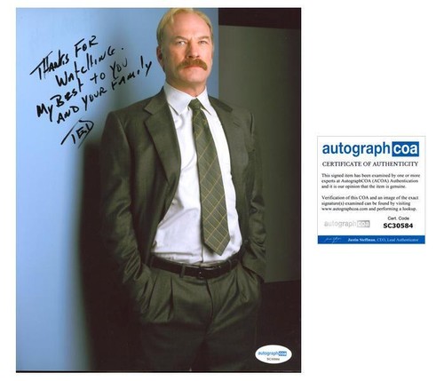 Ted Levine "Monk" AUTOGRAPH Signed 'Capt. Leland Stottlemeyer' 8x10 Photo B ACOA