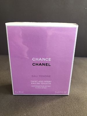 CHANEL CHANCE EAU TENDRE (3 small bottles of 0.7 FL OZ) for women
