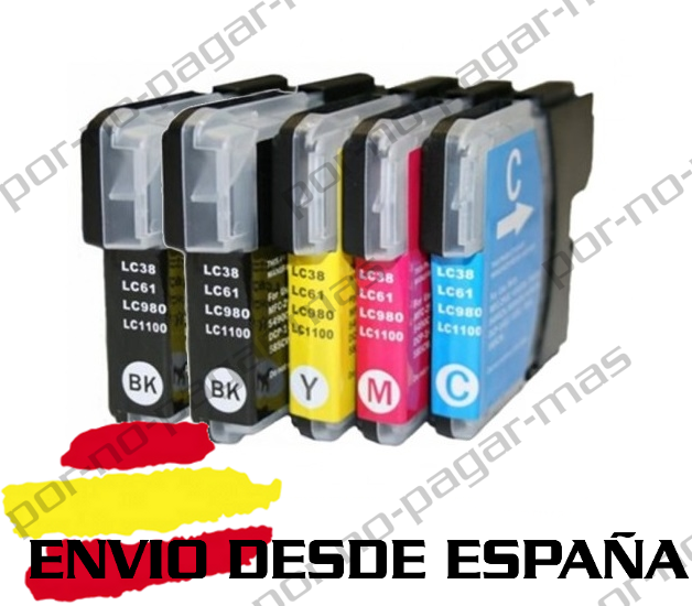 12 Alta Capacità Fratello LC1100 LC980 LC 1100 LC 980 Cartucce Di Inchiostro Compatibili Per Brother Mfc 250c Mfc 255cw Mfc 290c Mfc 295cn Mfc 297c Mfc 490cn Mfc 5490cn Mfc 5890cn Mfc 790cw Mfc 795cw