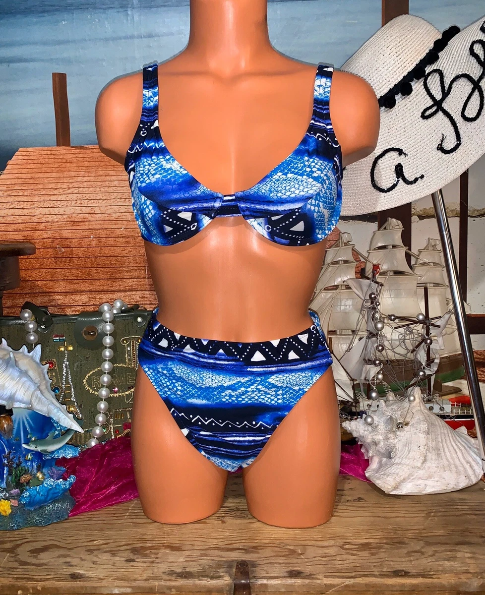 Retro Tribal Venus Underwire Posing Aztec C D Native Swimsuit Hi