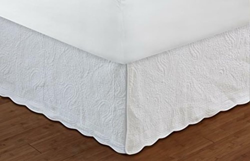 Greenland Home Paisley Quilted Bed Skirt, Twin  Assorted Siz
