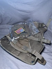 Forestpaw Brown Tactical Dog Vest Harness Large Dogs Easy Control Carrying Pouch