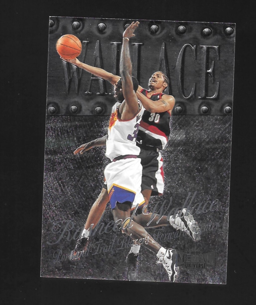 1998-99 Metal Universe Rasheed Wallace #88 RC NM+ Or Better Portland Trail