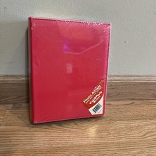 NEW Photo Album 200 Pockets Holds 4x6 Pictures Family Wedding Red Faux Leather