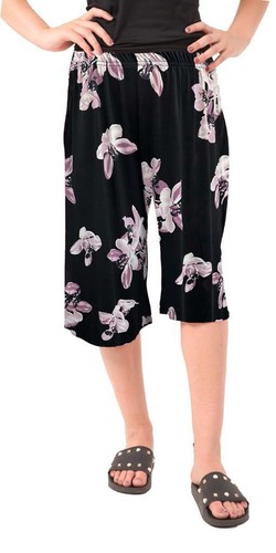 DAMEN 3/4 BREITE BEIN KURZE PAZZO DAMEN HIPPIEHOSE FREIZEIT LOSE CAPRI HOSE - Bild 13 von 17