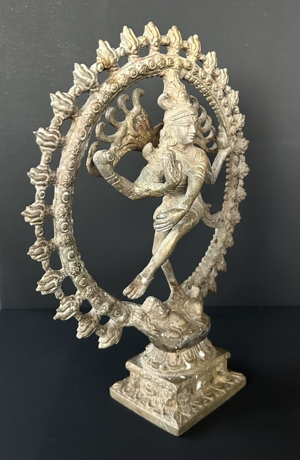 LARGE 11” Dancing Hindu God Shiva Nataraja Bronze Statue Sculpture 5 LBS