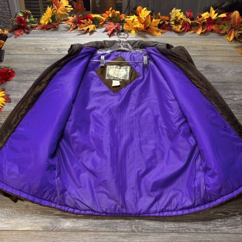 Vintage Ski Jacket Size Medium Copper, Purple Winter Coat 80’s Innovations Izzi - Picture 7 of 12