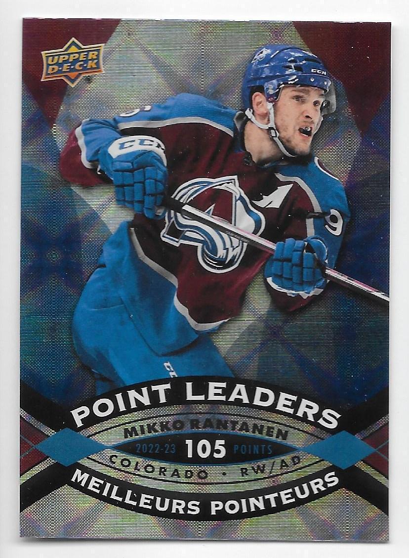 23/24 2023 UPPER DECK TIM HORTONS HOCKEY POINT LEADERS CARDS PLXX U