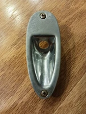 Aged Genuine Fender Chrome Jack Plate for Fender Stratocaster 