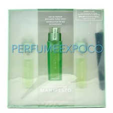 MANIFESTO by ISABELLA ROSSELLINI 0.34OZ EDP 3pc SET Women PERFUME Rare BQ07