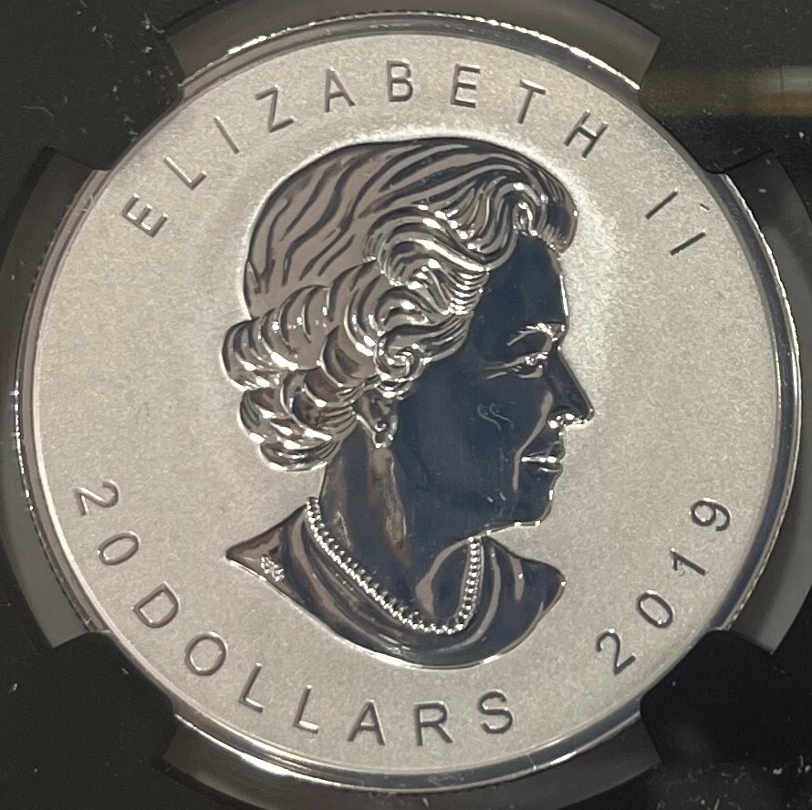 2019 Canada $20 Gilt MAPLE LEAF Incuse 40th ANNIVERSARY NGC
