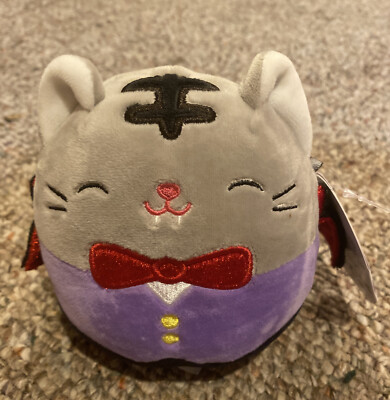Squishmallow Official Kellytoy Halloween Plush - Tally Vampire Cat 5 Inch Soft Stuffed Animal