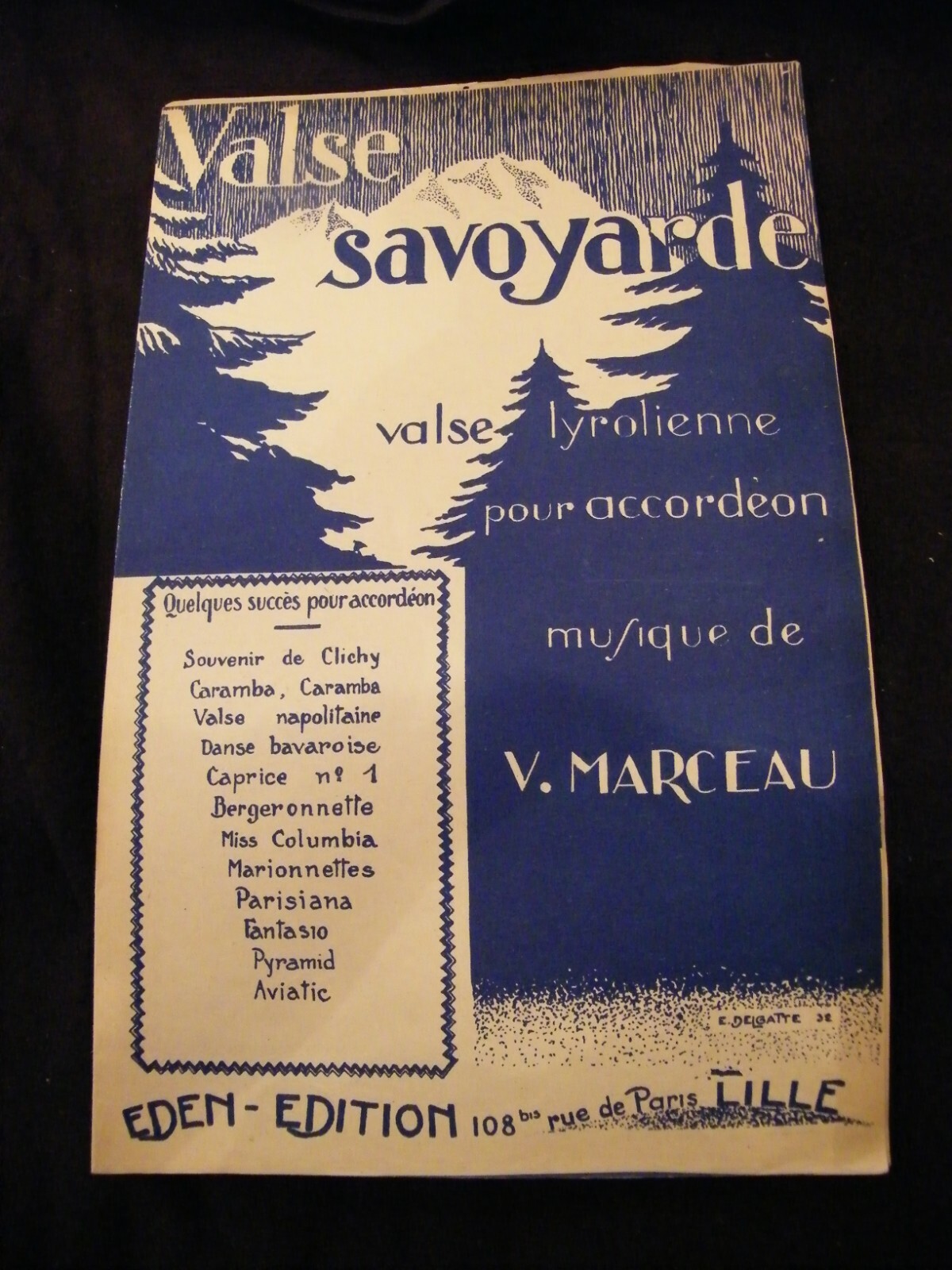 Valse Savoyarde V Marceau Music Sheet