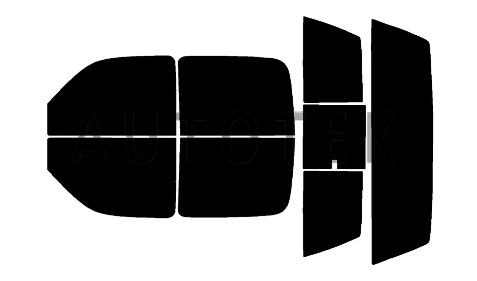 Película de ventana precortada en todos los lados cualquier tono para GMC Sierra 1500 doble cabina 1999-06 Foto 2 de 4