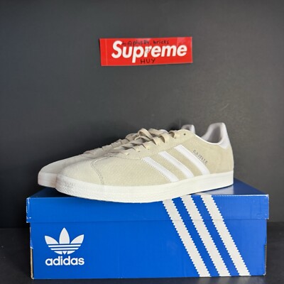 Adidas Gazelle Men\'s Casual Shoes Size 8.5 IF3817 Biege Wonder White s-l400.jpg main image 2