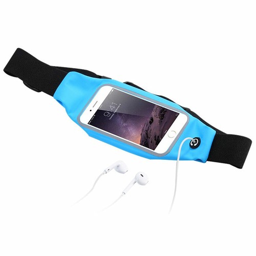 Sports waist Belt Mobile Phone Holder Running Bag Gym Travel Waist Band Exercise - Zdjęcie 7 z 15