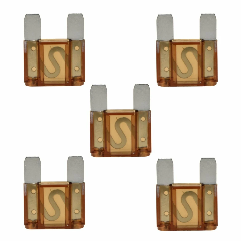 THE WIRES ZONE High Quality 70 Amp Large Maxi Fuse for Car Boat Auto Audio (5/pack) 70A