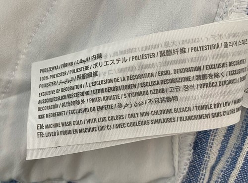 Mameluco Hollister XS para mujer azul y blanco a rayas bolsillos con lazo traseros - Imagen 8 de 8