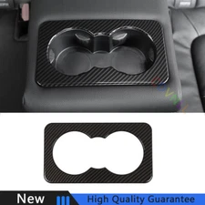 For Land Rover Defender 2020-24 Carbon Fiber Car Rear Water Cup Panel Cover Trim