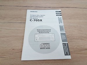 Originale Onkyo Bedienungsanleitung für MD-105X 12 Monate Garantie*