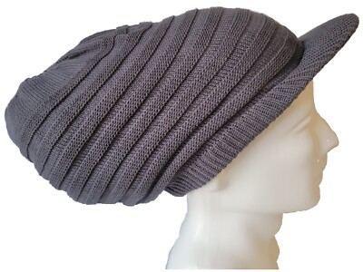 Haar Net Rasta XL Dreadlocks Rasta Hair Net Hat Big Gray Grey Jamaica Tam Knit long ...