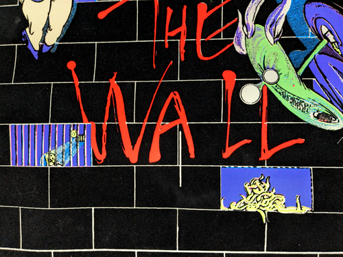 Vintage 1994 Pink Floyd The Wall Poster Screamin Heads verriegelt schwarzlicht Samt - Bild 6 von 18