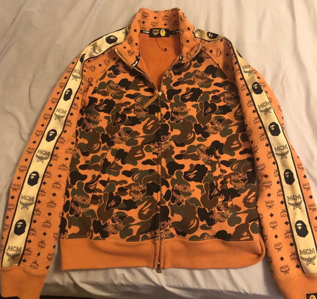 2019MCM APE　TRACK TOP+SLIM　SWEAT セット BAPE x MCM camo track jacket | eBay