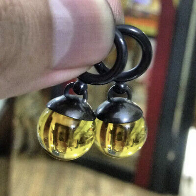 Dragonball inspired potara earring Tiger's eye/Malaysian 