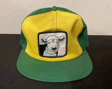Vintage K Brand Products Safe Guard Cow Patch Mesh Snapback Trucker Snapback Hat