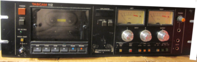 Tascam 112B 2 head Cassette Deck RCA/XLR input/output fully