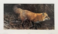 Robert BATEMAN On The Move Red Fox Limited Edition art print COA mint in folder