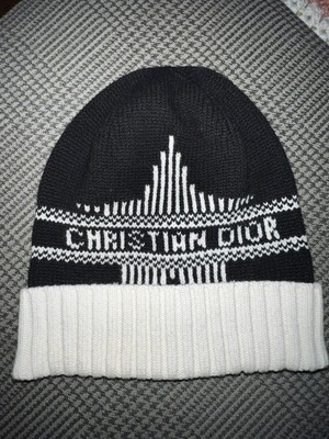 Christian Dior Alps Beanie Knit Hat Logo Star Hat Wool  display picture 1
