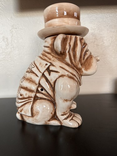 Rare Unique English Bulldog With Cigar Incense Holder *NEW*never Used - Picture 3 of 7
