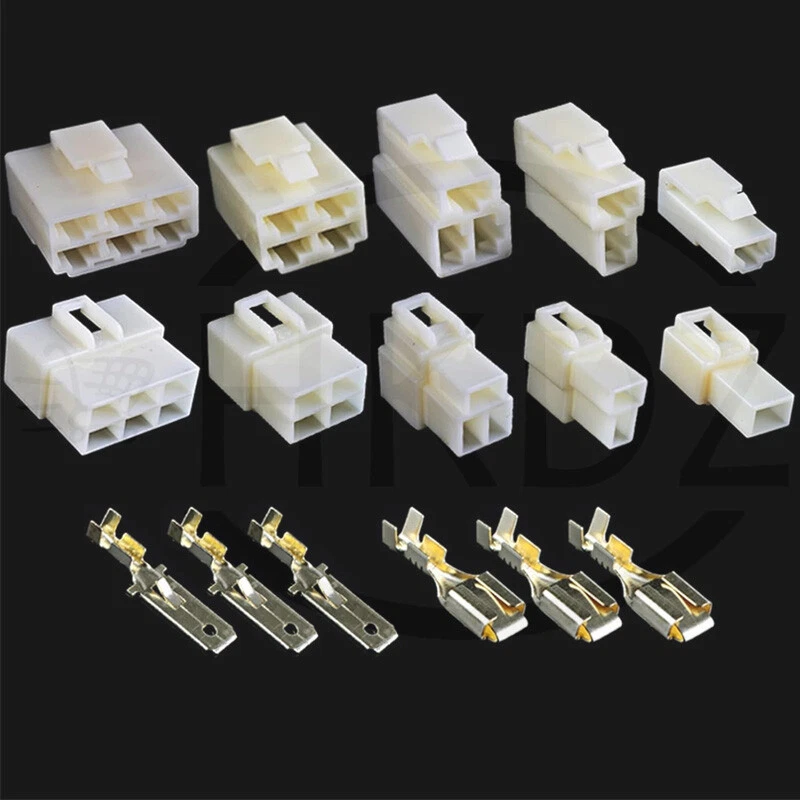 Polig Stecker Buchse Set 1,0-2,5mm²Steckverbinder KFZ Stecker 1 2 3 4 6 8 10 12 - Bild 1 von 4