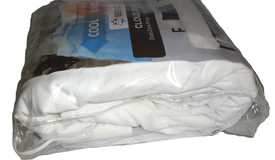 BedJet Cloud Sheet King Dual Zone Warm Cool White Cotton eBay
