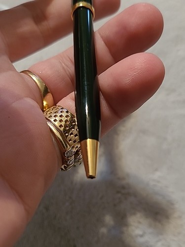 CROSS CENTURY II BLACK LACQUER BALLPOINT PEN W/GOLD PLATED ACCENTS - Picture 13 of 16
