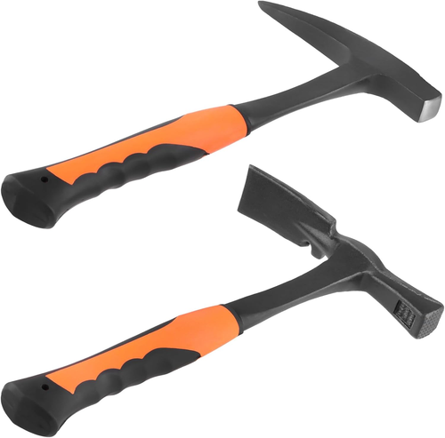 2 PCS Small Rock Pick Hammer Set, Flat and Pointed Head, 35Oz, 36Oz - Picture 11 of 12