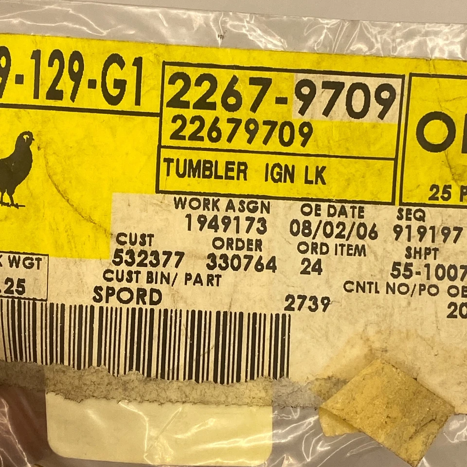 Cerradura y cilindro para vaso GM Buick Park Avenue 12453787 -25 piezas🔔 Foto 3 de 4