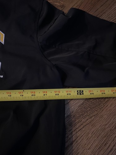 Vintage Style Purdue Boilermakers Varsity Bomber Jacket Black Retro Logo NWOT - Picture 11 of 11