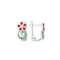 Silberohrringe MäDchenohrringe Silber Mit Emaille Ohrringe Markenschmuck