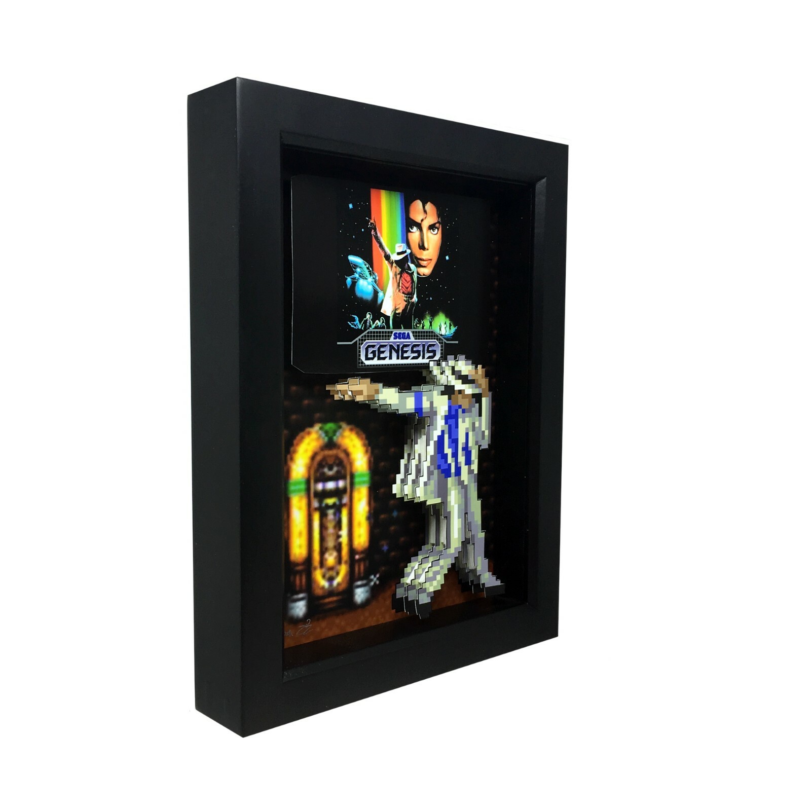 Sega Genesis Michael Jackson Moonwalker 3D Pop Art Video Game Decor Print Gift-image