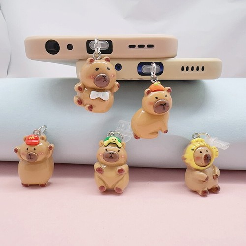 Cartoon Cute Capibala Phone Dust Stopper For IPhone Type-C Micro Interface D _SE - Zdjęcie 5 z 27
