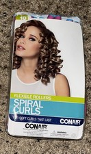 Conair SPIRAL CURLS Flexible Rollers Set of 18 Hair Curlers Bendable